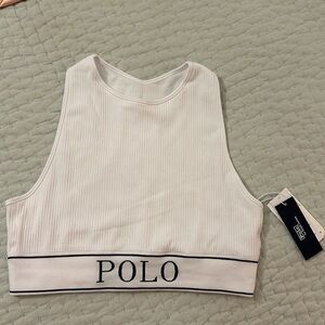 Polo Ralph Lauren
Rib-Knit Logo Bralette